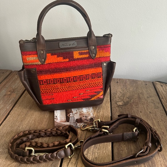 NEW Nena & Co The perfect Bag Mini Mexico Collection Hand Woven Panel